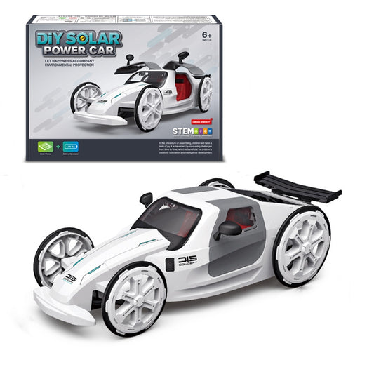 Diy015 Car Assembly Toy 4-wheel Drive Solar Sports Car Self-assembled Model Children Science Education Toy DIY Solar Sports Car