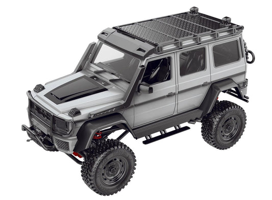 RC Car for Mn86ks 1:12 2.4G Four-wheel Drive  Climbing  Off-road  Vehicle Big  G Brabus Kit Toy Assembly  Version silver grey