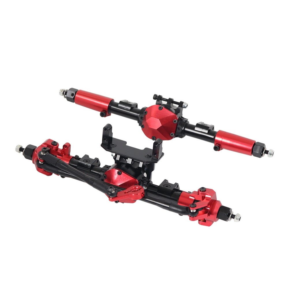 RC Car CNC Metal Front / Rear Axle with Protector for 1:10 RC Crawler Car Axial SCX10 II 90046 90047 front and rear axles