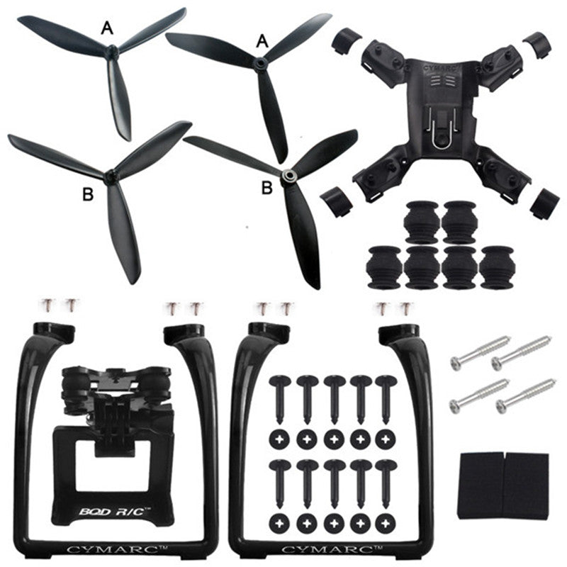 Hubsan H501S X4 AIR H501A Legs Landing Gear Gimbal Mount Camera Holder Bracket Propeller Quadcopter Spare Parts black