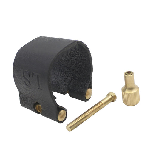 2Pcs Black Tube Leather Whistle Head Picker Pickup for Clarinet Accessaries(Opp+Carton) black