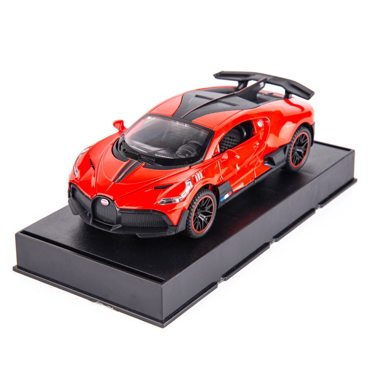 VB32603-1 Alloy Sports Car Model Ornaments Simulation Diecast Car With Sound Light For Kids Birthday Christmas Gifts red