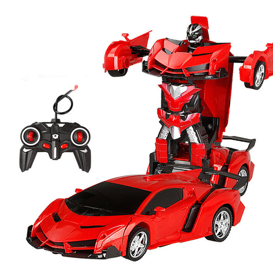 1:18 Remote Control Transforming Car One-button Deformation Robot Cars Toy
