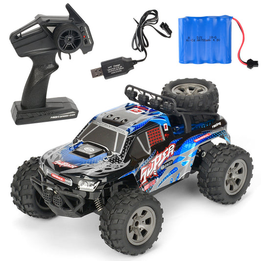 MGRC Mini RC Car 1/18 2.4G 4CH 2WD High Speed 20KM/h Brush Crawler Remote Controller Car Kids Toys blue