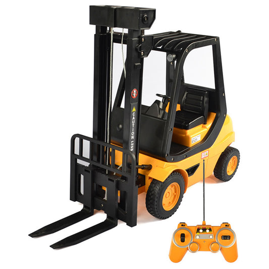1:8 Remote  Control  Forklift  Toys Simulation Light Sound Lift Shelf Rechargeable Engineering Vehicle Model Holiday Gifts For Boy Children 1:8 remote control forklift