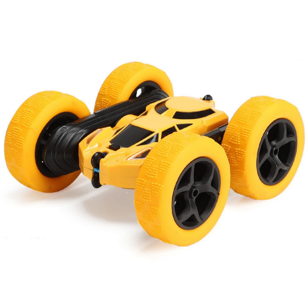 Remote Control Stunt Car Four Wheel Drive Double Side Crawling Deformation Rollover Car Children Charging Toy yellow