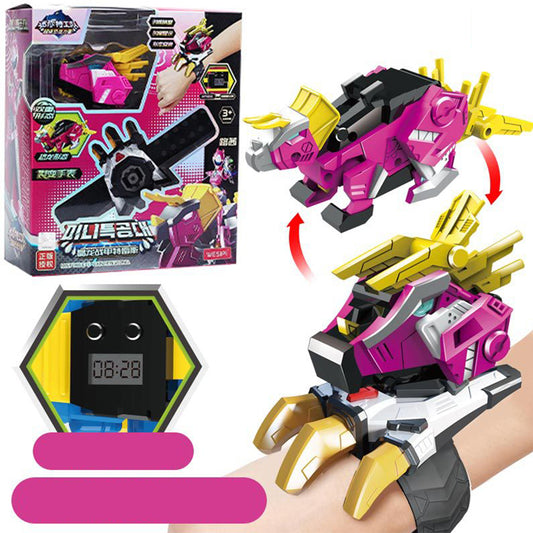 Kids Watch Transformation Toys Mini Force Super Dino Power Robot Deformation Toy For Boys Birthday Gifts