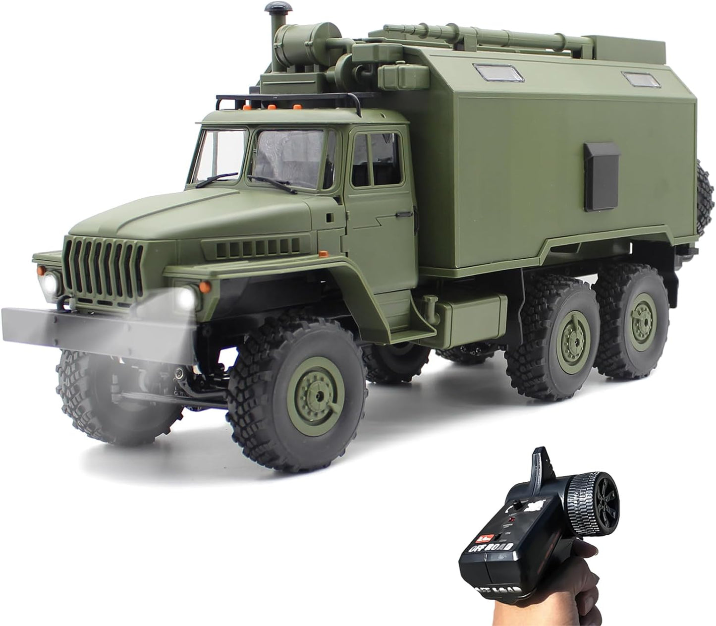 1:16 Scale RC Truck 2.4G 6WD Remote Control Off-Road Rechargeable RC Army Car