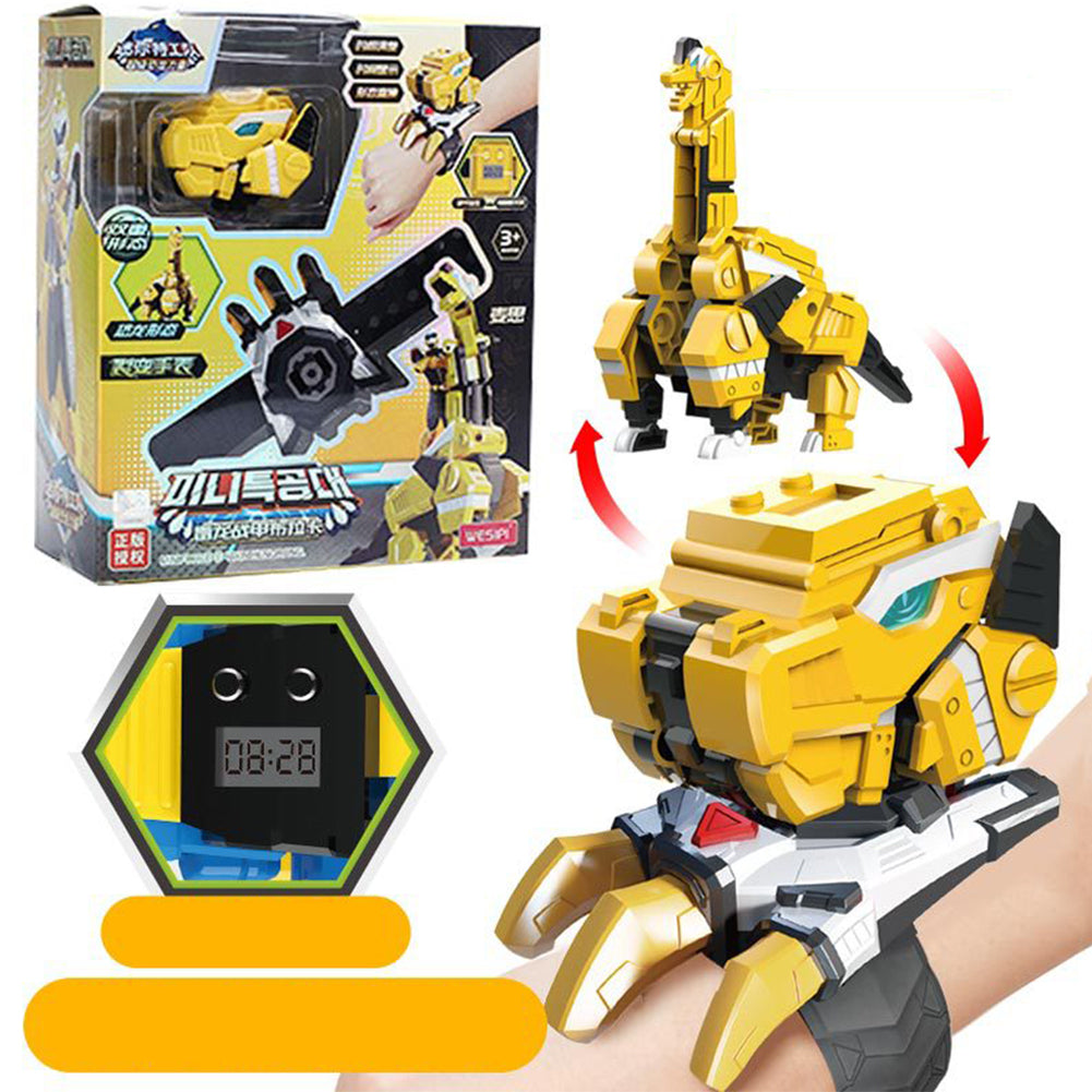 Kids Watch Transformation Toys Mini Force Super Dino Power Robot Deformation Toy For Boys Birthday Gifts