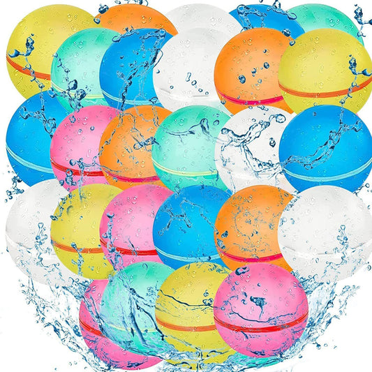 12Pcs Water Balloons Latex Automatic Water Filling Magnetic Suction Water Balls