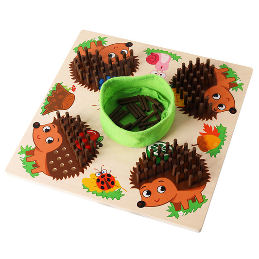 Hedgehog Board Game Learning Counting Matching Fine Motor Skill Sorting Sensory Toys For Boys Girls Gifts Hedgehog Games