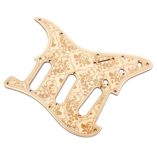 Pickguard Maple Carving Pickguard Scratchplate Guitar Accessories for Electric Guitar Wood Color