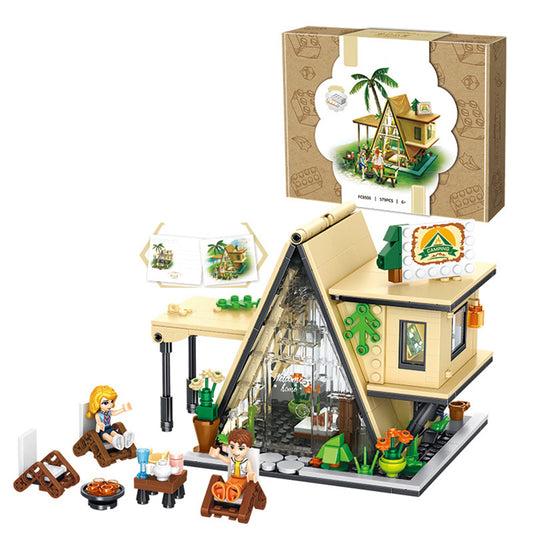Creative City Street View Shop Building Blocks Toys House Architecture Puzzle Figures Bricks Toys For Kids camping tent