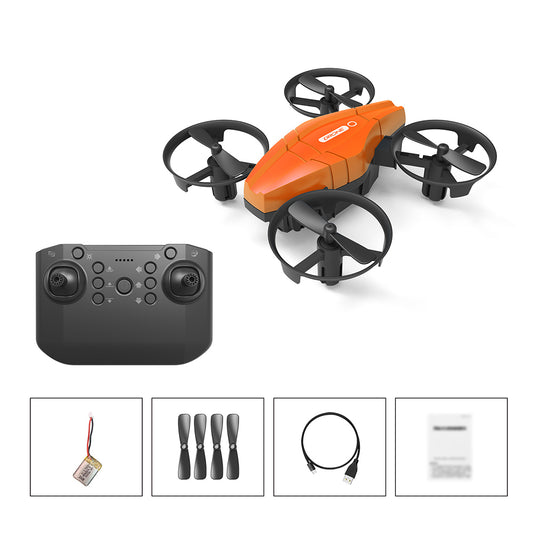 Gt1 Mini Drone 360 Degrees Rotation Rolling 2.4g Rc Quadcopter Airplane Toys Orange 1 Battery