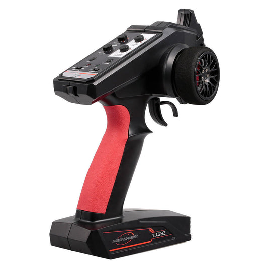 AUSTAR AX6S 2.4G 4CH Transmitter Radio Remote Control with Receiver for Rc Car Boat as shown