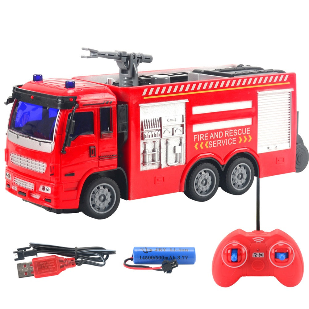 1:30 Wireless RC Engineering Car Fire Truck Four-channel Electric Car Model
