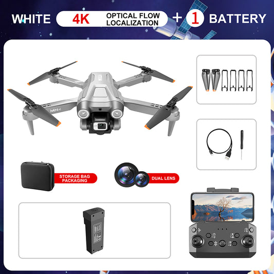 Mini 4 RC Drone with Cam 4k HD Foldable Mini Drone Wifi Optical Flow Positioning