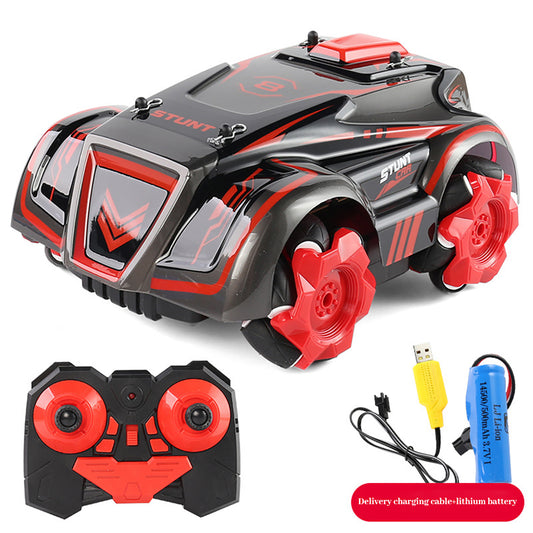 2.4G RC Stunt Car with Music Light 360 Degree Rotation Drift Vehicle Toys