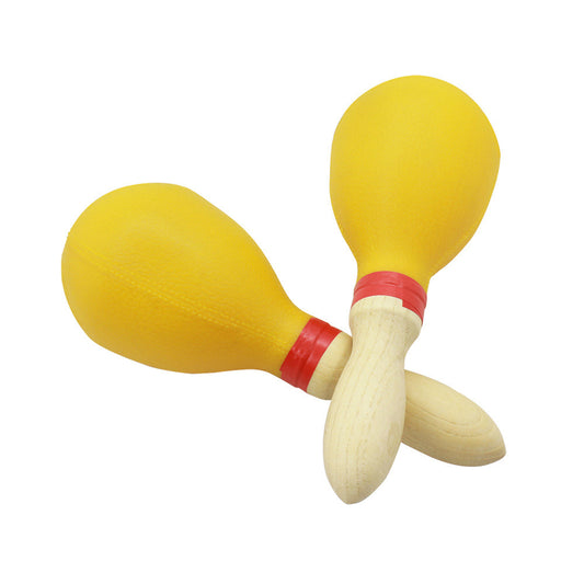 Maracas Shakers Rattles Musical Percussion Instrument For Men Women Kids Live Performance Party KTV Concert Bands yellow