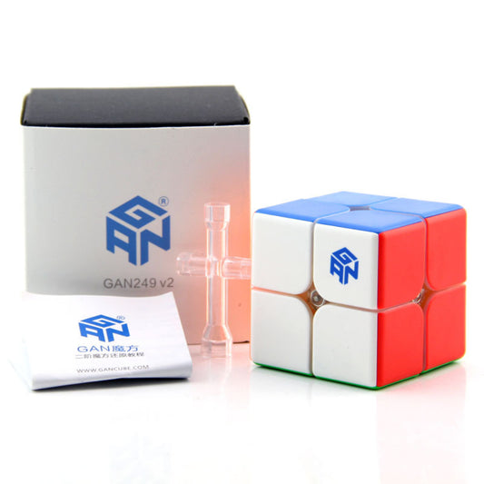 Gan249V2 2X2 Magic Cube Puzzle Learning Education Toys for Kids Boys Girls Patch