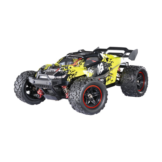 HS 18421 18422 18423 1/18 2.4G Alloy Brushless Off Road High Speed RC Car Vehicle Models Full Proportional Control Green 2 battery