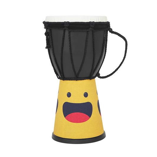 4 Inch Djembe African Drum Tambourine For Children Beginners Playing Percussion Instrument Teaching Aids yellow