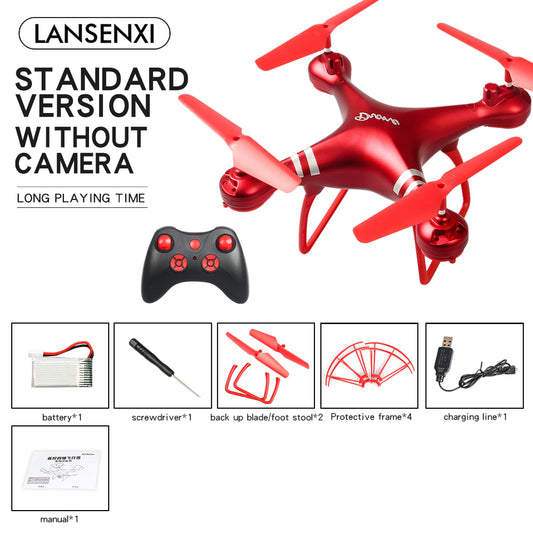 LF608 Wifi FPV RC Drone Quadcopter with 0.3MP/2.0MP/5.0MP Camera Get the Longer Playing Time Red without camera