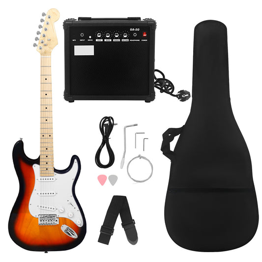 Electric Guitar Beginner Kit Full Size Maple Fingerboard Electric Guitar