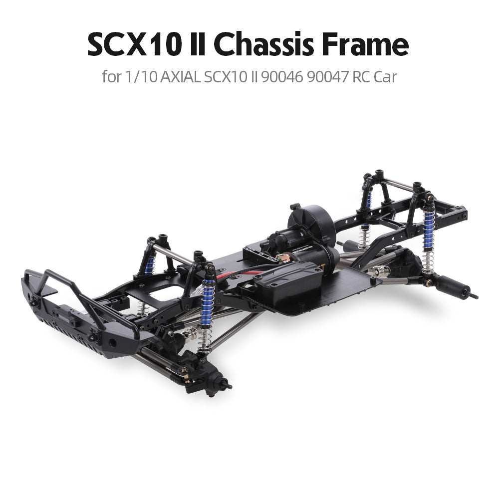 313mm 12.3"" Wheelbase Assembled Frame Chassis for 1/10 RC Crawler Car SCX10 SCX10 II 90046 90047 Without wheels