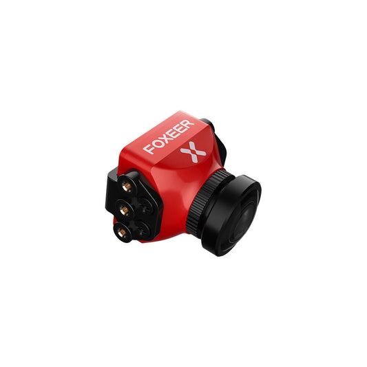 Foxeer Predator V5 FPV Camera Racing Drone Mini Camera16:9/4:3 PAL/NTSC switchable Super WDR OSD 4ms Latency Upgarded PredatorV4 Red 1.8MM