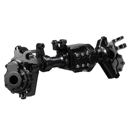 CNC Machined Alloy Front Rear Portal Axle Housing Black for Traxxas TRX-4 Crawler Rc Car Parts rear  bridge