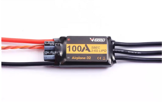 VGOOD 100A 2-6S 32-Bit Brushless ESC With 5A SBEC for Fixed Wing RC Airplane ACP016