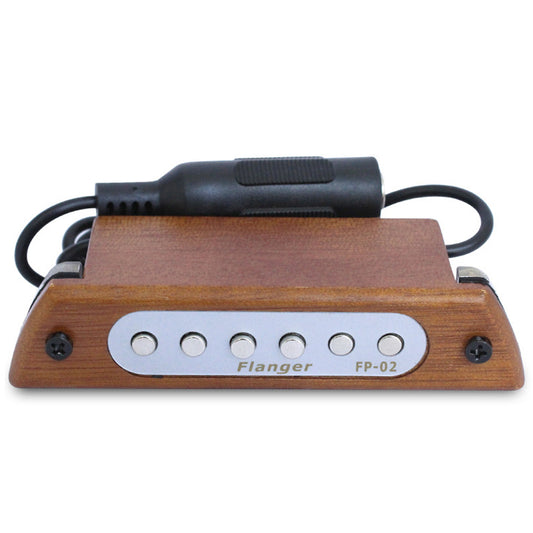 Flanger Wood Acoustic Guitar Sound Hole Pickup Magnetic Pickup for 39""/40""/41""/42"" Acoustic Guitar Accessories Wood color