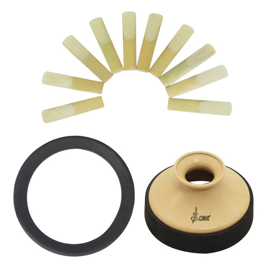 3pcs Tenor Saxophone Spare Parts Set Alto Reed Mute Ring Sordine 3 piece set