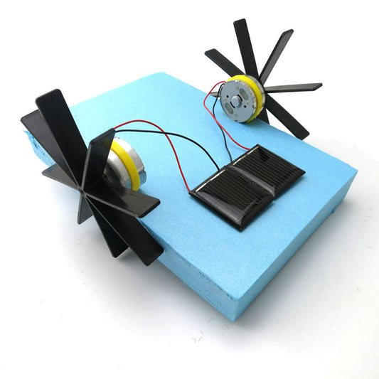 DIY Solar Paddle Boat Scientific Toy Solar Assembly Plastic Ship Puzzle Toy for Teenager Adult Christmas Gift black
