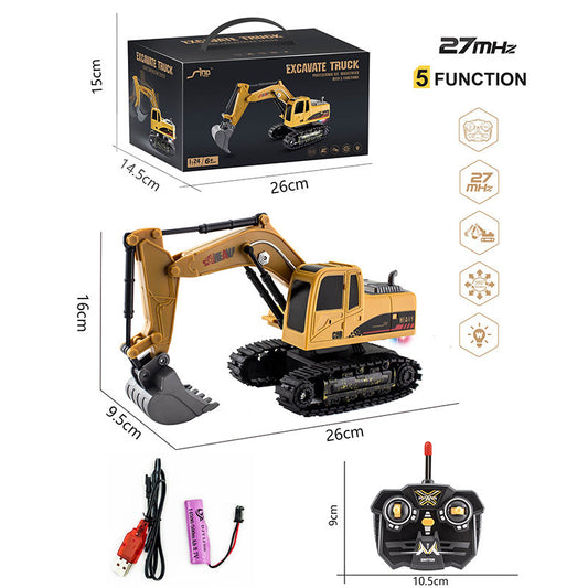 Remote Control Excavator Remote Control Engineering Vehicle Crawler Truck Model