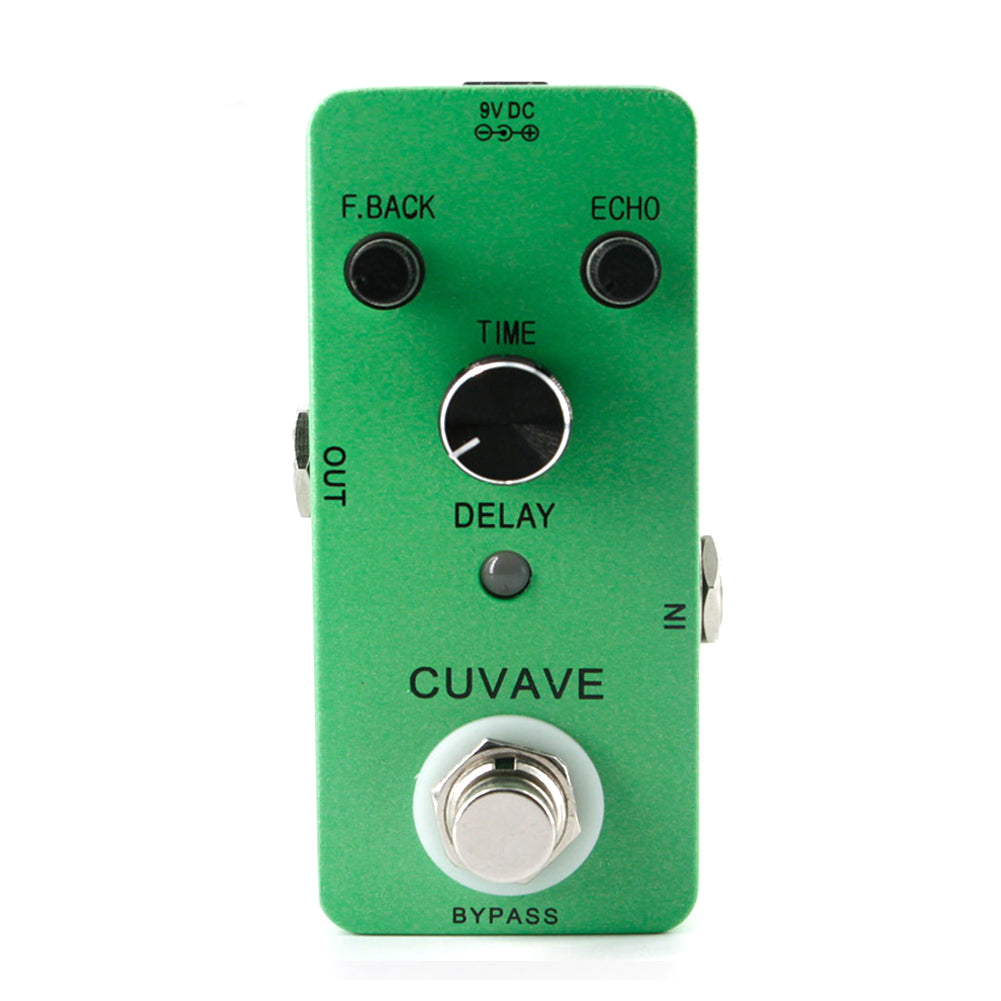 Delay Analog Classic Delay Echo Guitar Effect Pedal Zinc Alloy Shell True Bypass Guitar Stompbox green