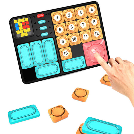 Super Slide Puzzles Magnetic Sliding Digital Electronic Puzzle Toys Black