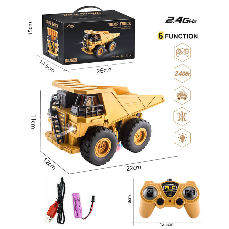 Remote Control Excavator Remote Control Engineering Vehicle Crawler Truck Model