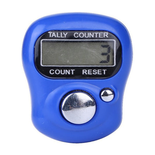Finger Tally Counter LED Digital Display Counter Clicker Resettable Lap Counter Handheld Number Click Counter Touch-tone Counting Ring