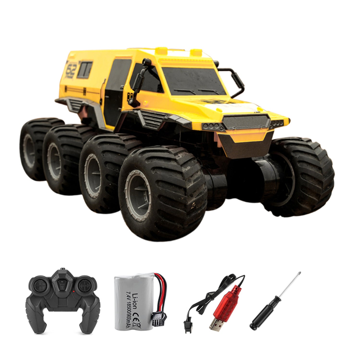 Q137 8-Wheel 2.4g Amphibious Off-Road Climbing Remote Control Car RC Toy Car