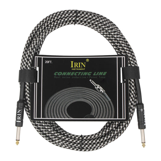 6M Cable Guitar Connecting Line Musical Instrument Accessories White 6 meters