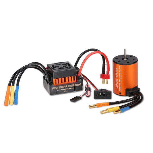 Surpass Hobby Waterproof 3650 4300KV 3900KV 3500KV Brushless RC Car Motor with 60A ESC Set for 1/10 RC Car