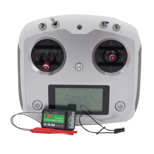 Flysky FS-i6S 2.4G 10ch RC Transmitter Controller w/ 6ch FS-iA6B Receiver or 10ch FS-iA10B receiver white_FS-i6S+IA10B
