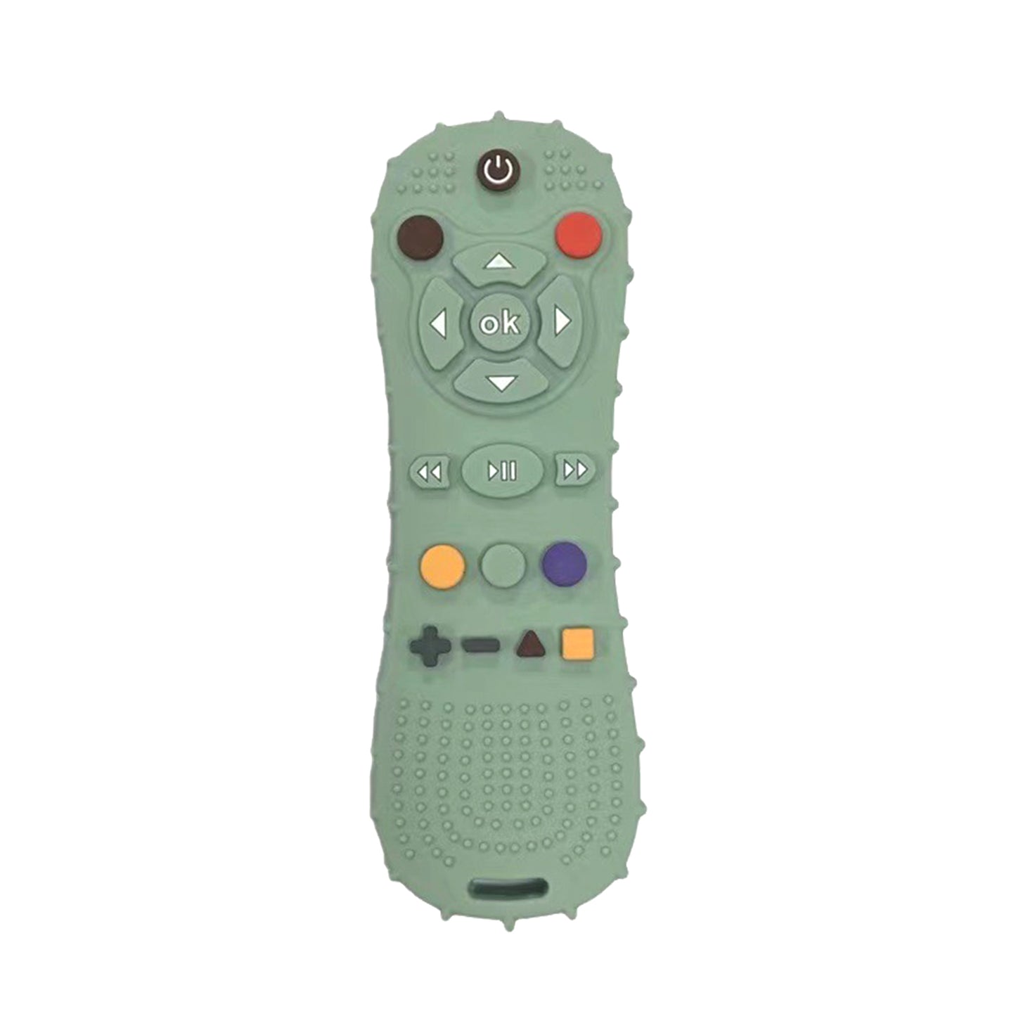Baby Teething Toys Remote Control Shape Silicone Molar Stick Teether Chew Toys For 3+ Months Infant Toddlers light green