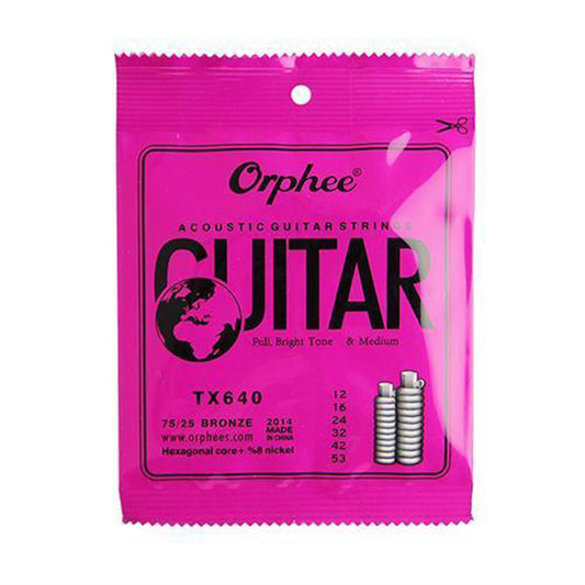 6 Pcs Hexagonal Carbon Steel Guitar String TX640