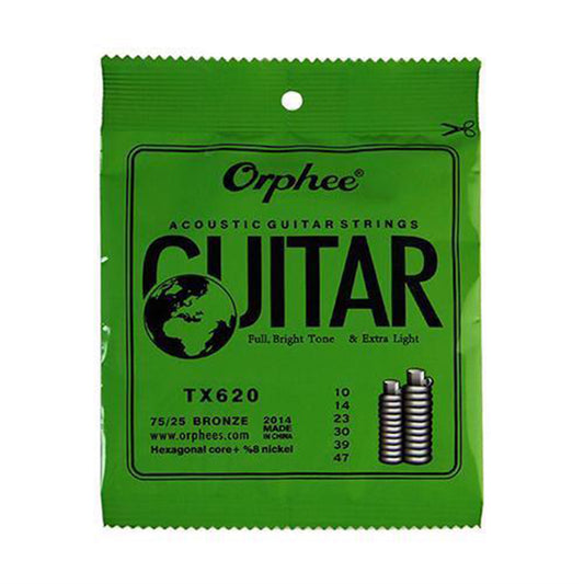 6 Pcs Hexagonal Carbon Steel Guitar String TX620