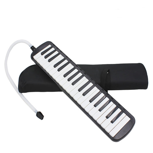 37 Key Melodica For Beginner Piano Style Portable Wind Musical Instrument With Mouthpiece Tube Carrying Bag black