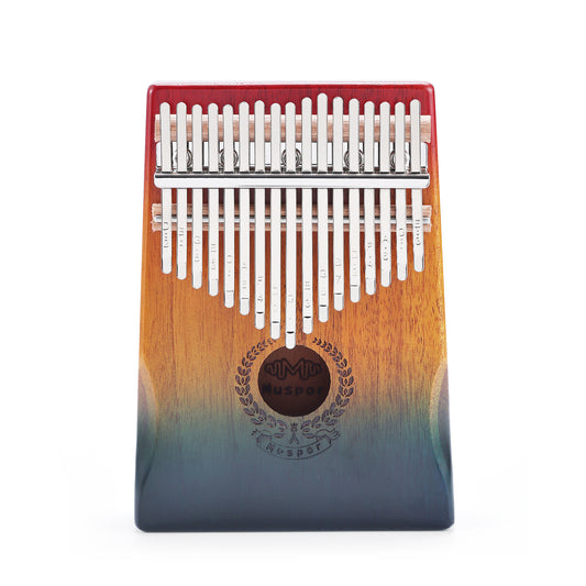 Muspor Kalimba 17-key Mahogany Thumb Piano Music Keyboard Mini Finger Piano Musical Instrument (color Gradient) without package