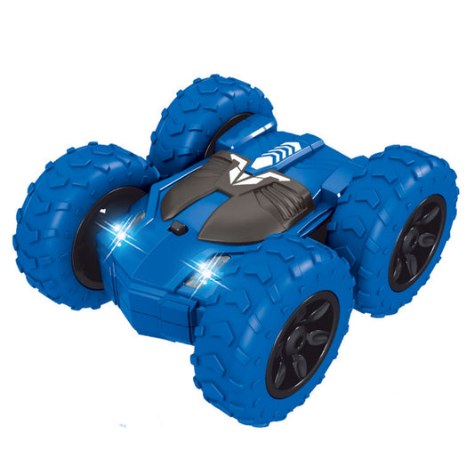 2.4GHz Mini RC Cars 360 Degree Flip Double Side Stunt Car Rechargeable Remote Control Vehicle Model Toys For Boys Girls Birthday Xmas Gifts blue